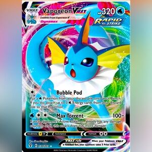 Vaporeon Vmax 030/203 Holo Ultra Rare Evolving Skies Pokemon Card